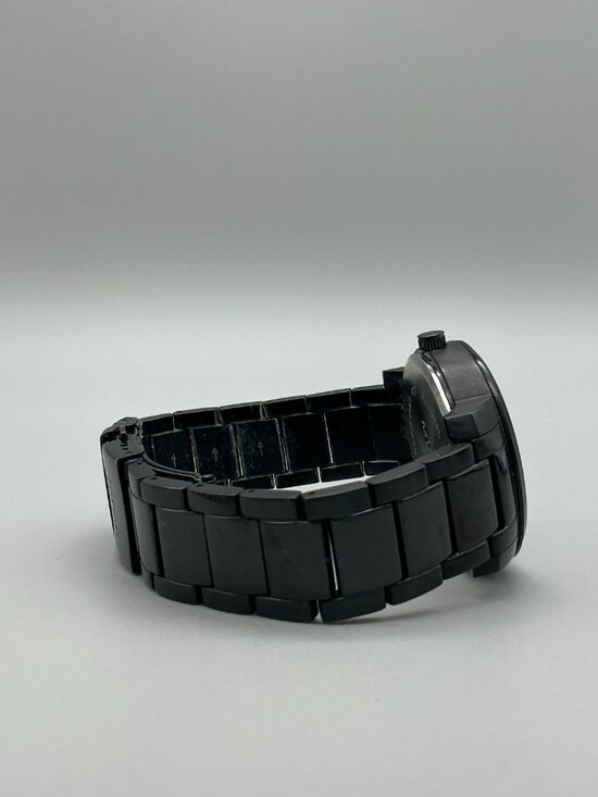 MVMT Classic Black Gold Watch Women 38mm Stainless Date New Battery 7.25\